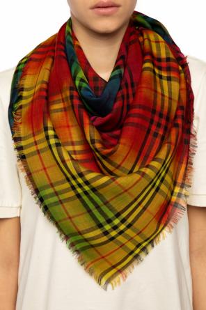 Shawl with a plaid pattern, zdjęcie 2 Shawl with a plaid pattern od Burberry